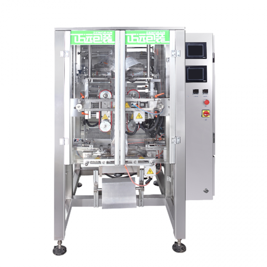 Vertical packing machine with multiheads weigher